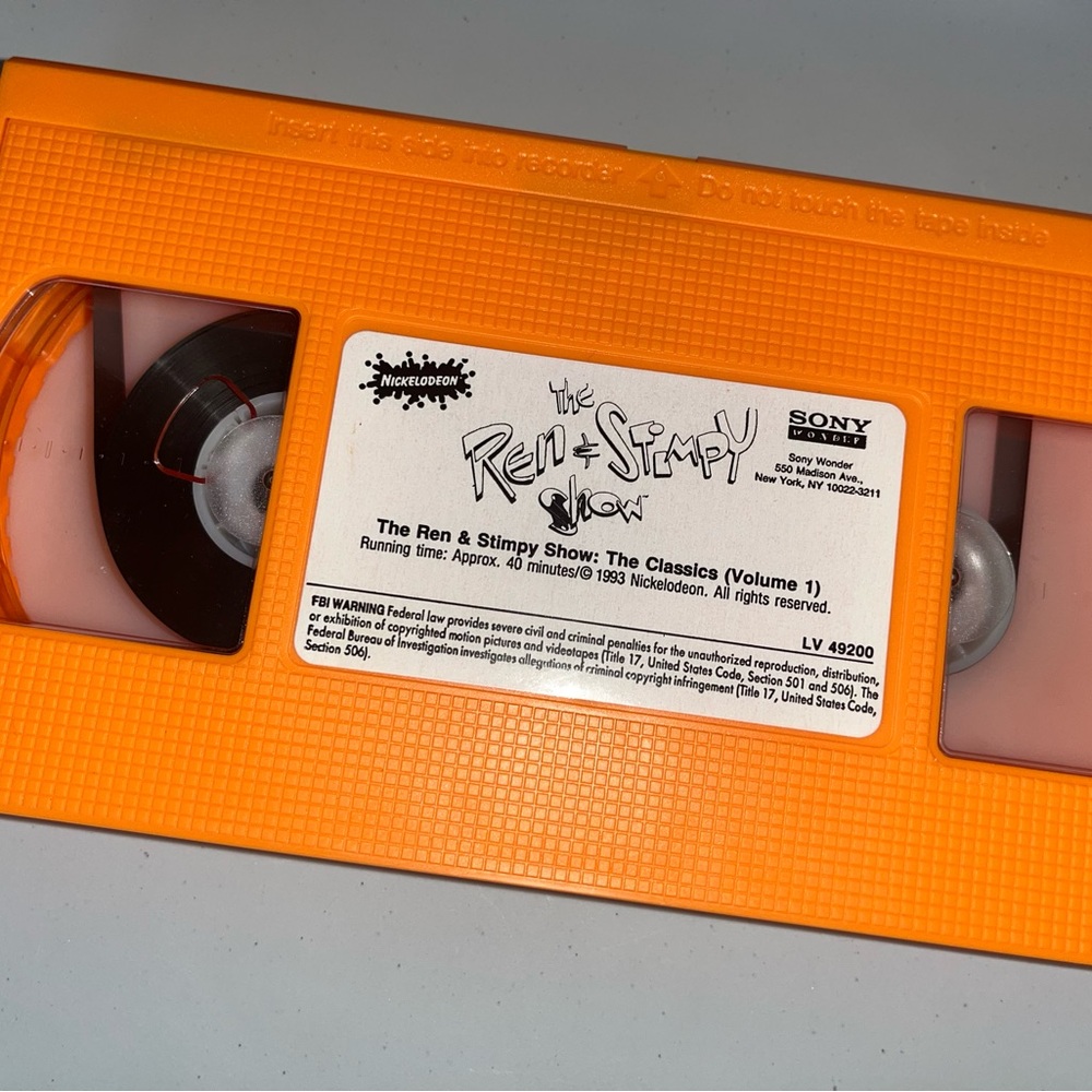LOT of 3 Vtg Rare Ren & Stimpy Shows Nickelodeon VHS The Classics HTF TESTED - Picture 5 of 9